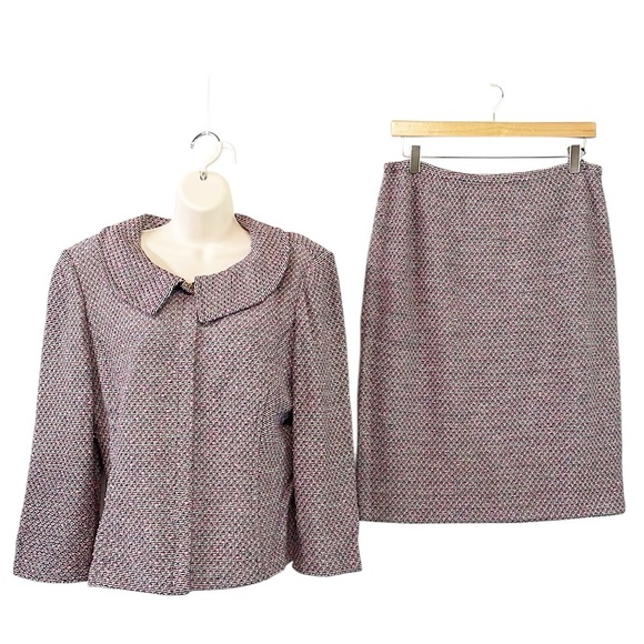 Vintage St John Collection Tweed Boucle knit skirt suit Spring 2007 Sz 8/10 - Picture 1 of 16